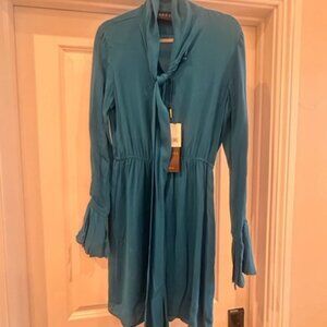 Turquoise Blue Gucci Neck Tie dress